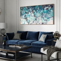 Image 7 of 'Shimmers of the deep II' - 185x95cm, FRAMED