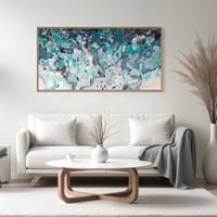 Image 10 of 'Shimmers of the deep II' - 185x95cm, FRAMED