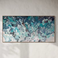Image 1 of 'Shimmers of the deep II' - 185x95cm, FRAMED
