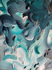 Image 3 of 'Shimmers of the deep II' - 185x95cm, FRAMED