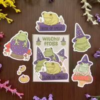 Image 1 of Witchy Frogs Sticker Pack