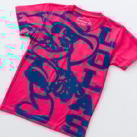 Image 2 of 'Cowboy Kick' Baby Tee [HOT PINK]