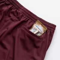 Image 5 of 'Snook' Mesh Shorts [BURGUNDY]