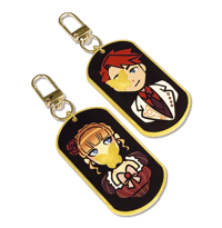 Image 1 of Umineko Beatrice & Battler Charms in Pearlescent Yellow 