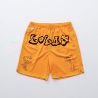 Image 1 of 'Snook' Mesh Shorts [GOLD]