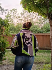 Image 4 of Crochet Football Hexagon Sweatshirt