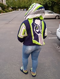 Image 24 of Crochet Football Hexagon Sweatshirt