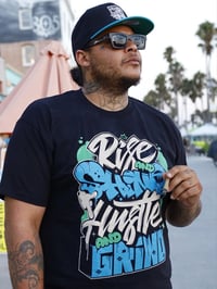 Image 4 of New “Rise And Shine Hustle And Grind” T-Shirt + Snapback 
