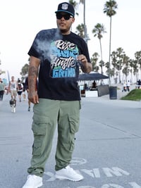 Image 3 of New “Rise And Shine Hustle And Grind” T-Shirt + Snapback 