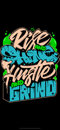 Image 6 of New “Rise And Shine Hustle And Grind” T-Shirt + Snapback 