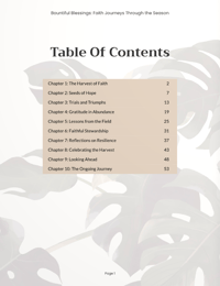 Image 2 of (E-Book) Bountiful Blessings: Faith Journeys Through the Season