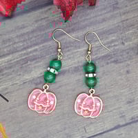 Image 3 of Pink Pumpkin Earrings