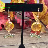 Image 2 of Green Bat Earrings