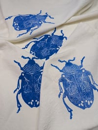 Image 1 of Blue Beetle Tea Towel