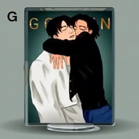 Image 8 of Jungkook and Taehyung Standee - Acrylic K-Pop Collectible Decor, BTS Fan Art, Cute Table Display,...