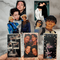 Image 1 of Jungkook and Taehyung Standee - Acrylic K-Pop Collectible Decor, BTS Fan Art, Cute Table Display,...