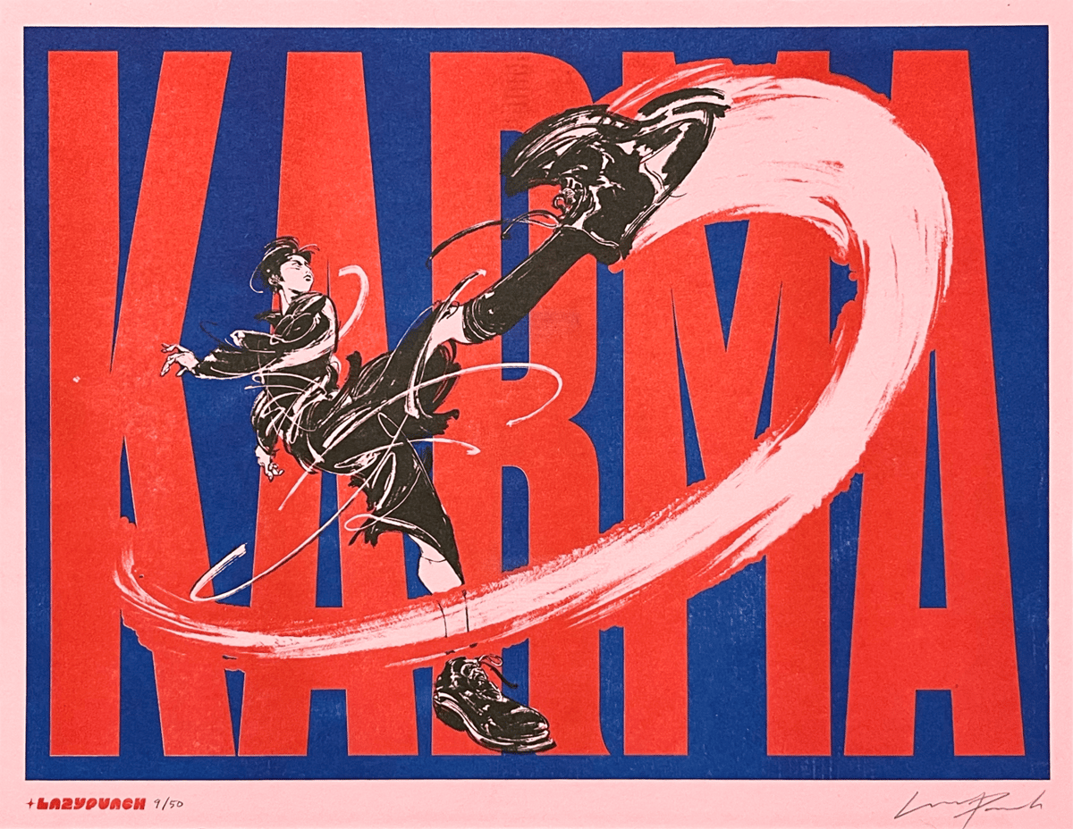 M】SKZ HAN — KARMA (RISO PRINT) | LAZYPUNCH