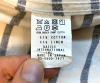 Image 8 of Dry Bones Japan striped cotton/linen striped coverall jacket, size L (fits M)