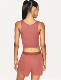 Image 3 of SKIMS- Cotton Jersey Rib Tank- REDWOOD