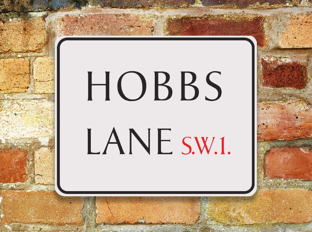 'Hobbs Lane' Sign (PRE-ORDER // SHIPS IN NOVEMBER)