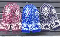 Image 3 of “Evenstar” mittens - Ultramarine blue - Ready to ship