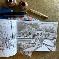 Image 2 of 'Streets of Malvern - The Sketchbook of Antony Bridge'  1st Edition (2nd Print run)