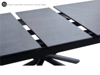 Image 3 of Ventura Light Grey Dining Table & 6 Light Grey / Tan Chairs