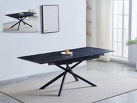 Image 2 of Ventura Dark Grey Dining Table & 6 Dark Grey / Beige Chairs