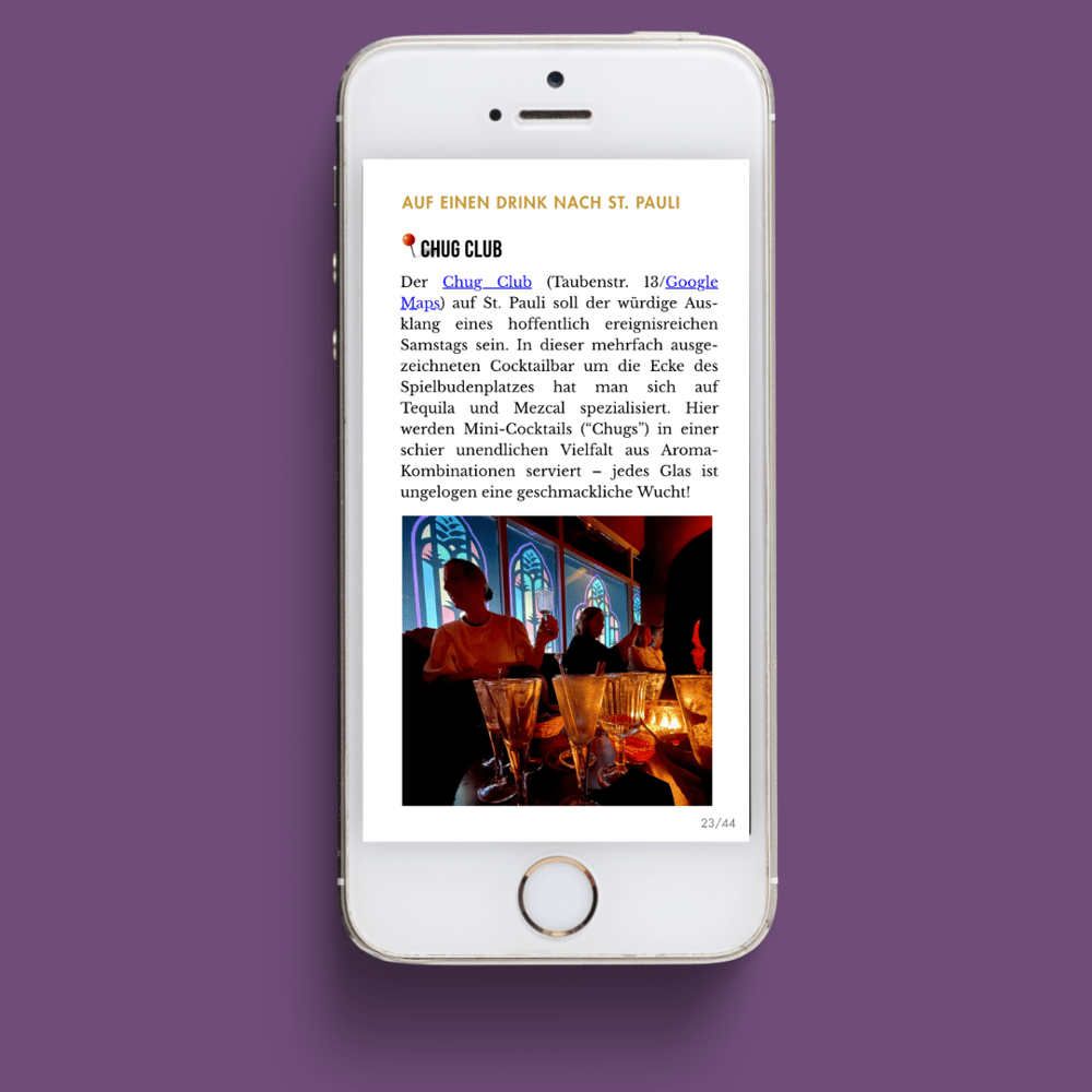 Hamburg-Guide: "Die Formel für das perfekte Wochenende" 