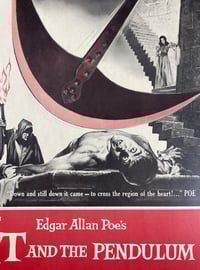 Image 4 of The Pit and the Pendulum 1961 window card (14"x22")