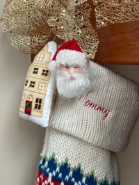 Handmade Santa Claus Brooch, Christmas Brooch, Classic Santa Pin, Made to Order