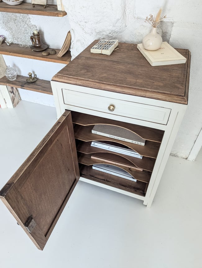 Petit meuble de métier 5 étagères 