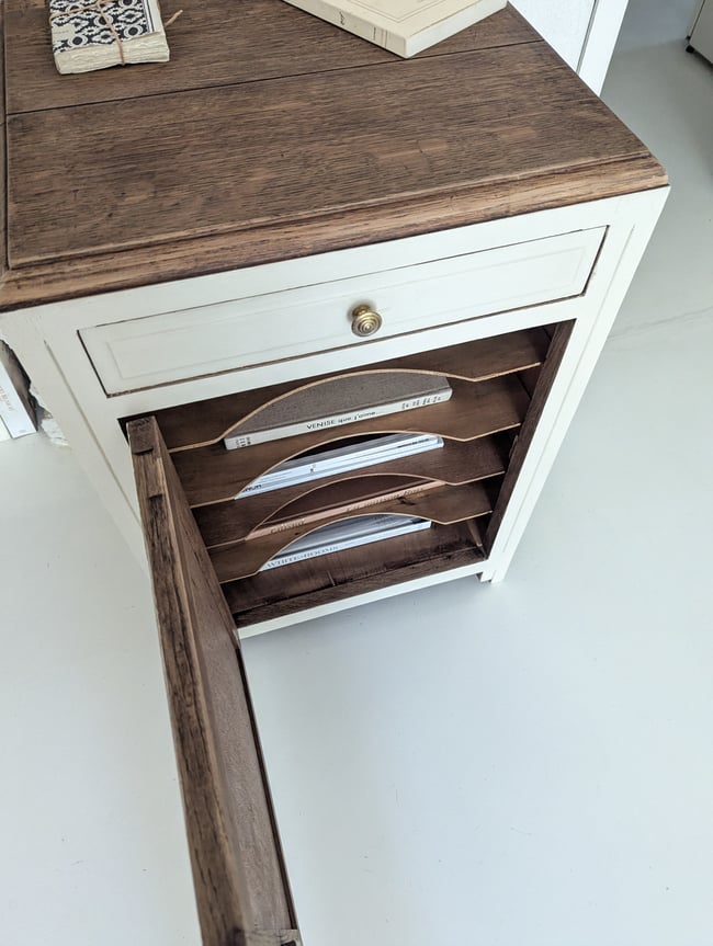 Petit meuble de métier 5 étagères 