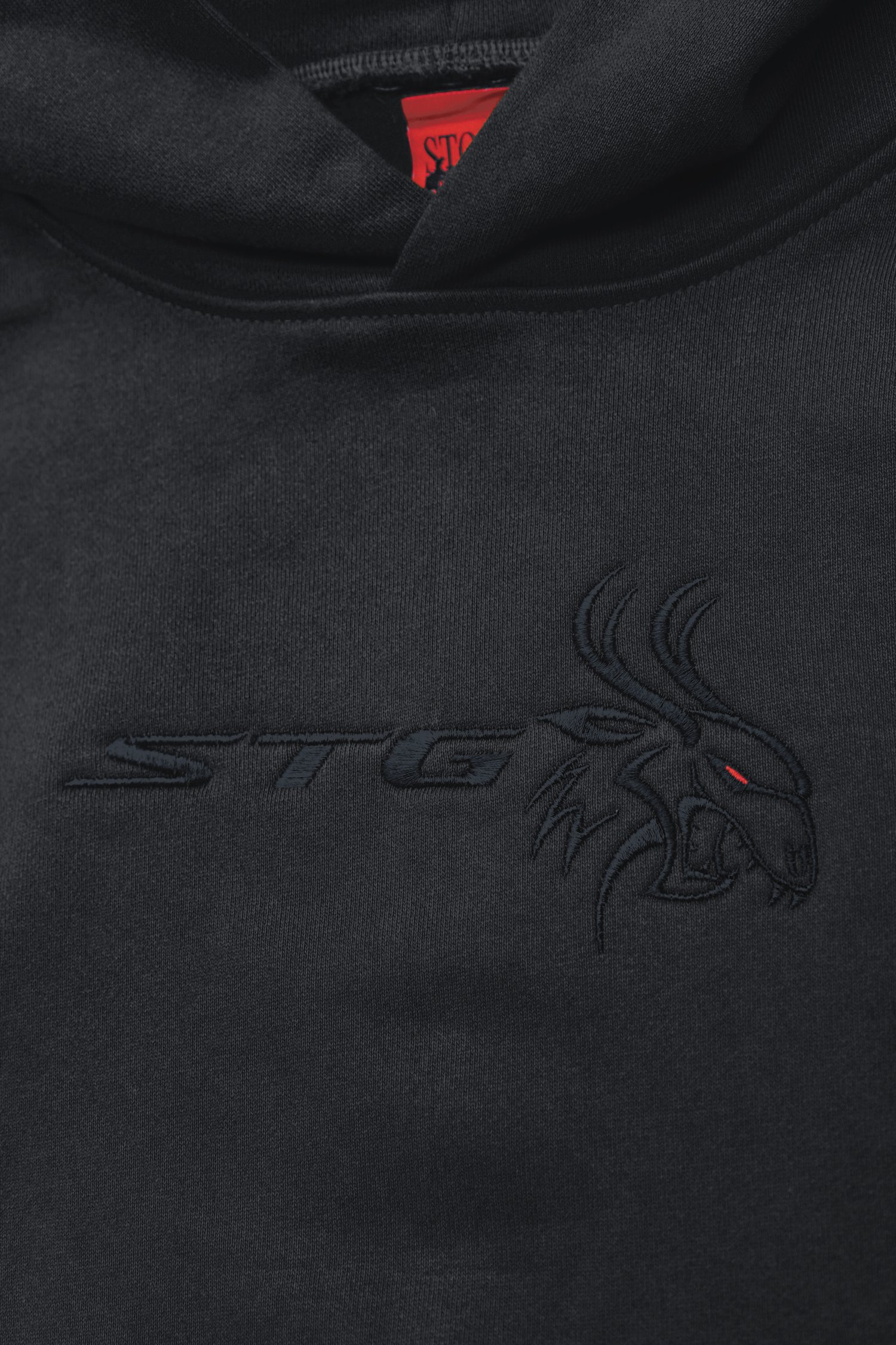 Image of HELLSTAG HOODED SWEATSHIRT - BLACK