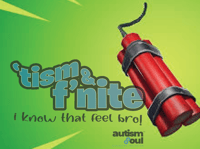 Image 2 of 'tism & f'nite I know that feel bro! Youth classic tee