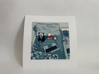 Image 2 of Watching YouTube with Friends. Signed print, limited edition of 15