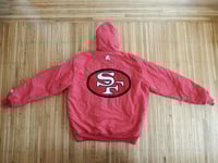 Image 2 of Starter x San Francisco 49ers Red Hooded Parka Jacket sz L