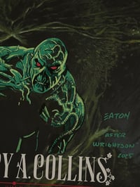 Image 2 of SCOT EATON  'REMARQUE' OF SWAMP THING ON DUST COVER 