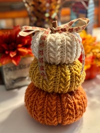 Image 1 of Wheat Stitch Pumpkin Spice Trio 