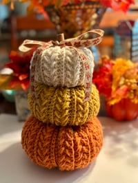 Image 2 of Wheat Stitch Pumpkin Spice Trio 