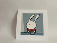 Image 2 of Cheeky Coffee (Blue). Signed print, limited edition of 15