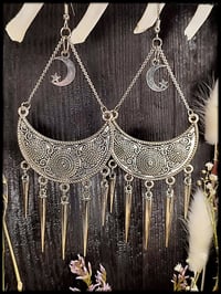Image 5 of Moonspell - Crescent Moon earrings 4