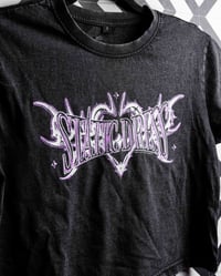 Image 3 of 'platinum end' cropped t-shirt