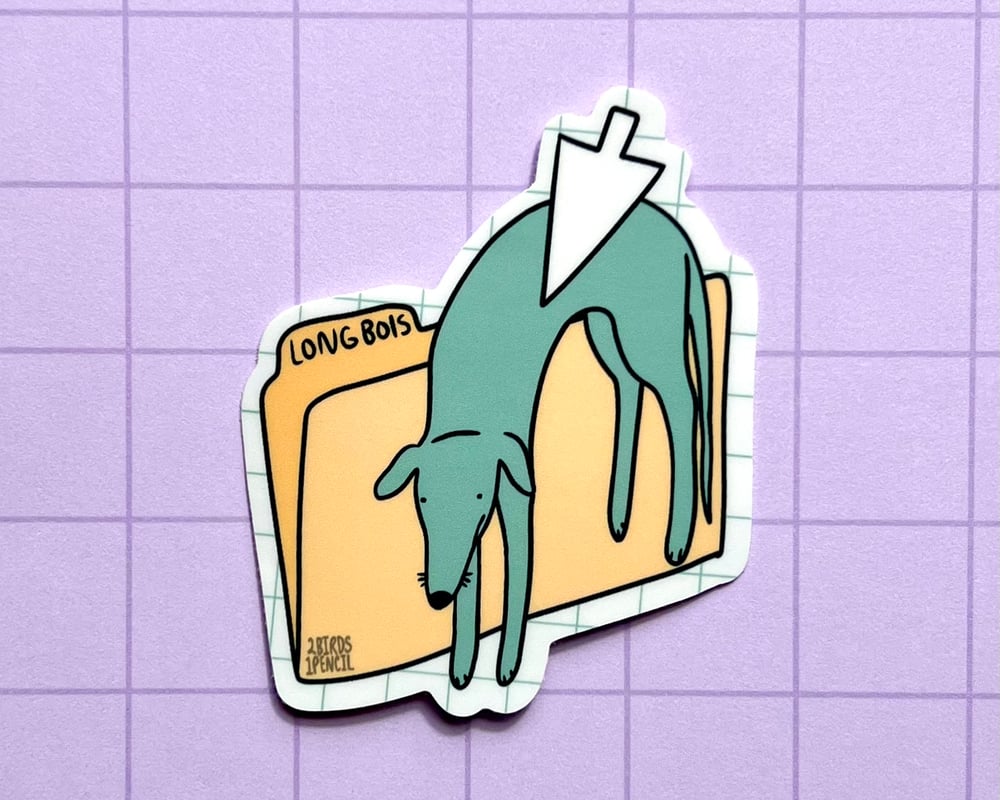Image of Greyhound folder vinyl sticker