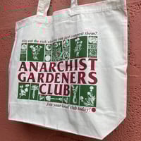 Image 2 of ANARCHIST GARDENERS CLUB SHOPPER TOTE BAG