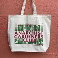 Image 1 of ANARCHIST GARDENERS CLUB SHOPPER TOTE BAG