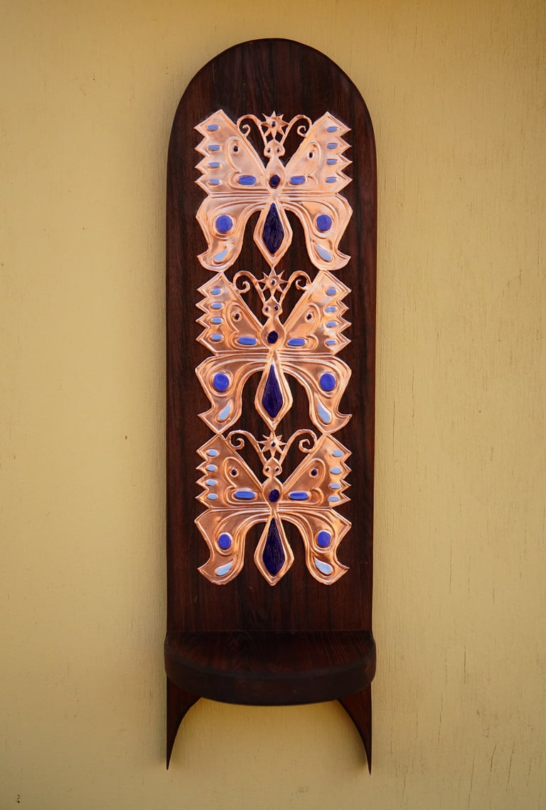Butterfly Pillar Sconce I