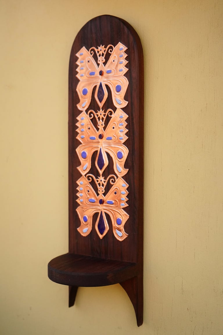 Butterfly Pillar Sconce I Image 2