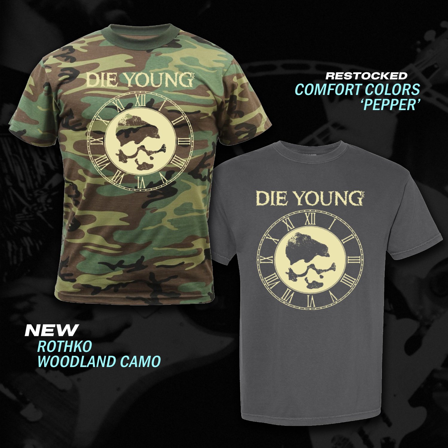 Image of SKULL CLOCK T-SHIRT