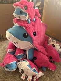 Image 5 of Big Pink Shark Plushie Second Preorder